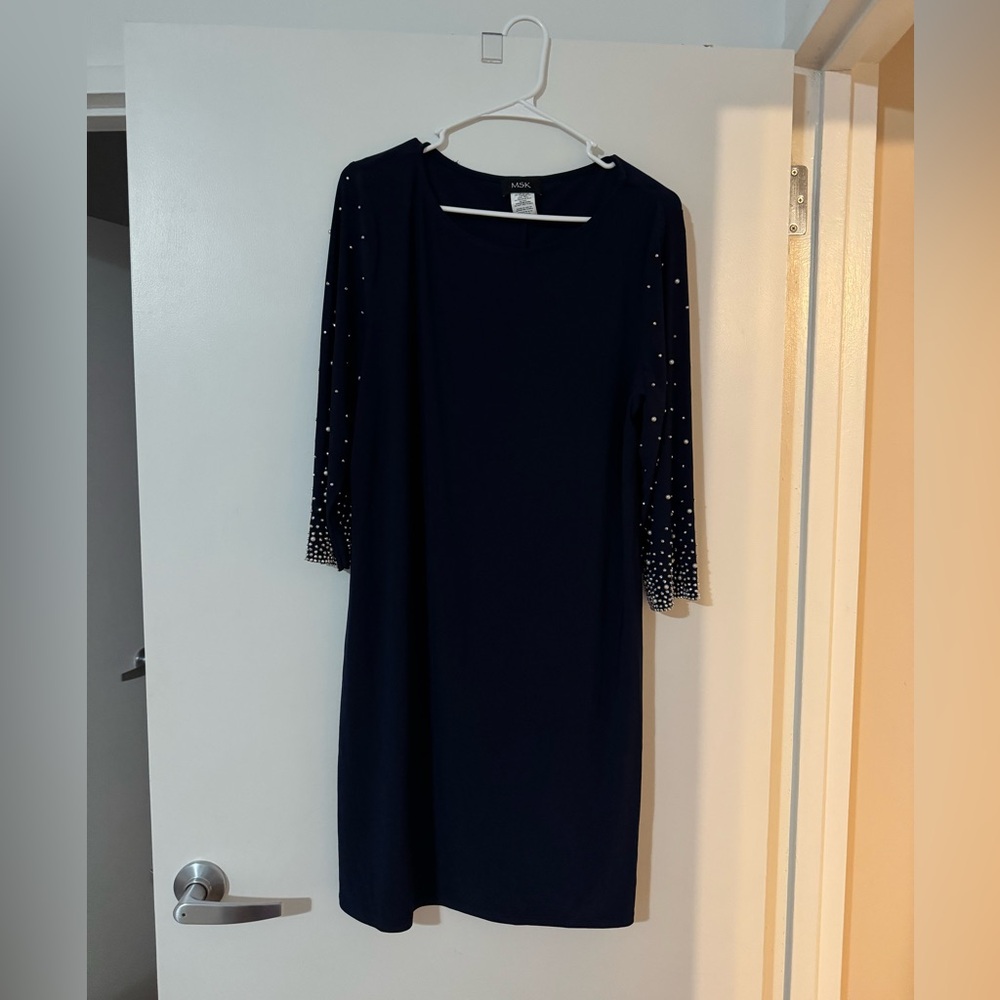 MSK navy blue dress